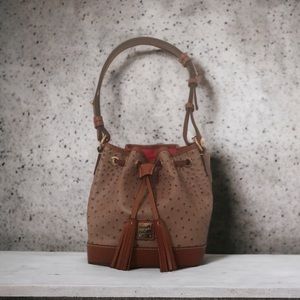Dooney & Bourke Ostrich Small Drawsting
